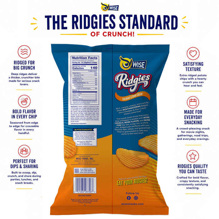 Ridgies Cheddar and Sour Cream
