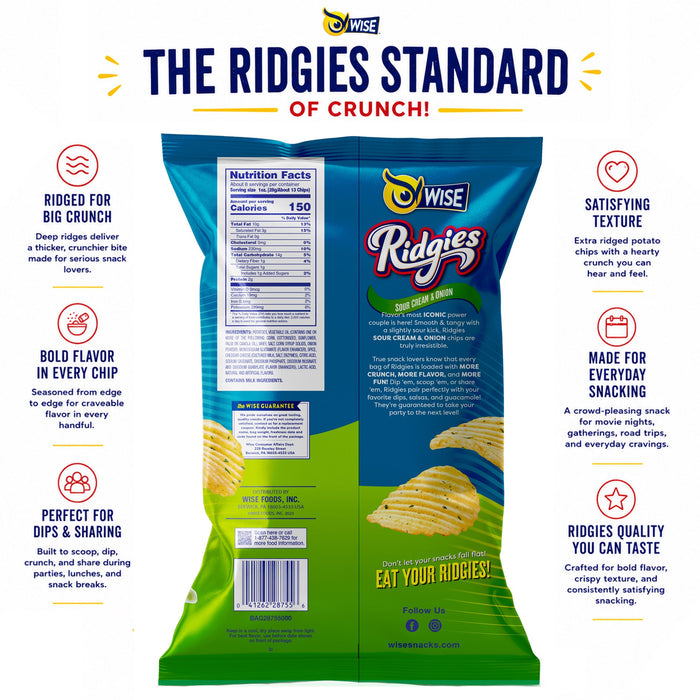 Ridgies Sour Cream & Onion