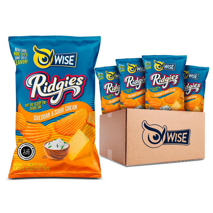 Ridgies Potato Chips Cheddar and Sour Cream